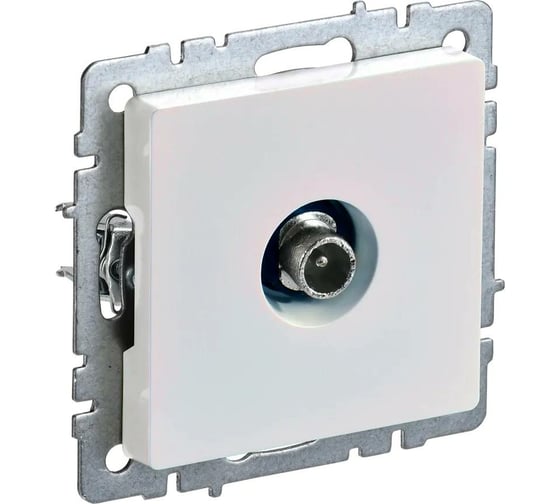 Проходная розетка TV IEK Brite ртв10-0-брж жемчуг BR-A10-P-K36