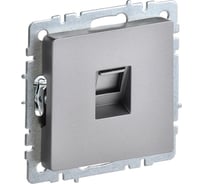 Компьютерная розетка rj45 IEK Brite рк10-брс категория 5e, сталь BR-K10-1-K46