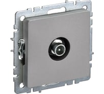 Проходная розетка TV IEK Brite ртв10-0-брс сталь BR-A10-P-K46