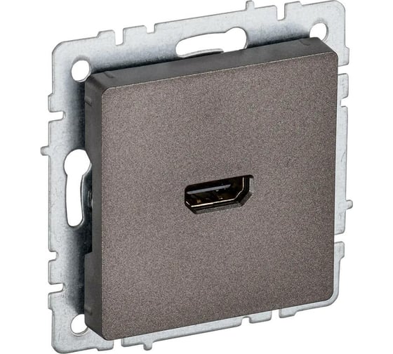 Розетка hdmi IEK Brite рhdmi-0-бртб темная бронза BR-H10-K45 1