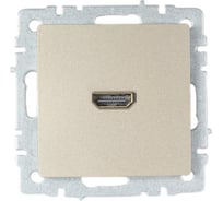 Розетка hdmi IEK Brite рhdmi-0-брш шампань BR-H10-K37