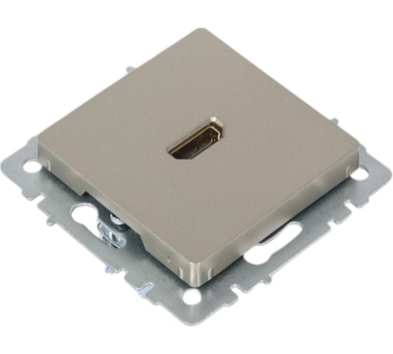 Розетка hdmi IEK Brite рhdmi-0-брш шампань BR-H10-K37