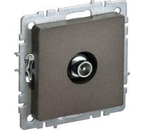 Проходная розетка TV IEK Brite ртв10-0-бртб темная бронза BR-A10-P-K45