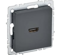 Розетка hdmi IEK Brite рhdmi-0-брг графит BR-H10-K53