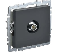 Оконечная розетка TV IEK Brite ртв11-0-брг графит BR-A10-O-K53