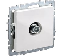 Проходная розетка TV IEK Brite ртв10-0-брб белый BR-A10-P-K01