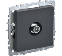 Проходная розетка TV IEK Brite ртв10-0-брг графит BR-A10-P-K53