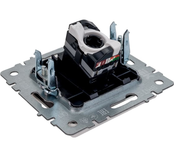 Компьютерная розетка rj45 IEK Brite рк10-брб категория 5e, белый BR-K10-1-K01