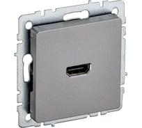 Розетка hdmi IEK Brite рhdmi-0-брс сталь BR-H10-K46