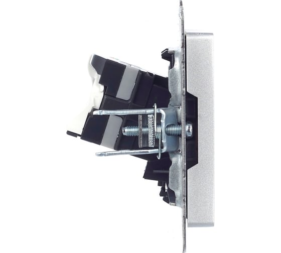 Компьютерная розетка rj45 IEK Brite рк10-бра категория 5e, алюминий BR-K10-1-K47