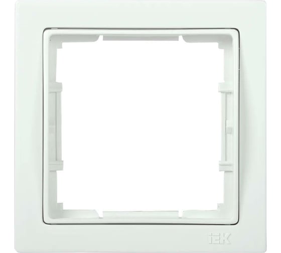 1-местная квадратная рамка IEK Bolero ру-1-бб q1 белый EMB12-K01-Q1 1