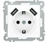 Розетка IEK Bolero рюш10-1-б usbх2 2,1a с заземляющим контактом, с защитной шторкой, 16А, белый ERB14-K01-16-U2 1