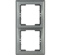 2-местная вертикальная рамка IEK Bolero рв-2-ба антрацит EMB21-K95