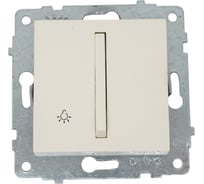 Механизм 1-клавишного выключателя OVIVO узкая клавиша, кнопочный, белый, 610-000201-205