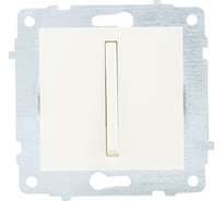 Механизм 1-клавишного выключателя OVIVO узкая клавиша, крем, 610-000202-200