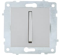 Механизм 1-клавишного выключателя OVIVO узкая клавиша, серебро, 610-000210-200