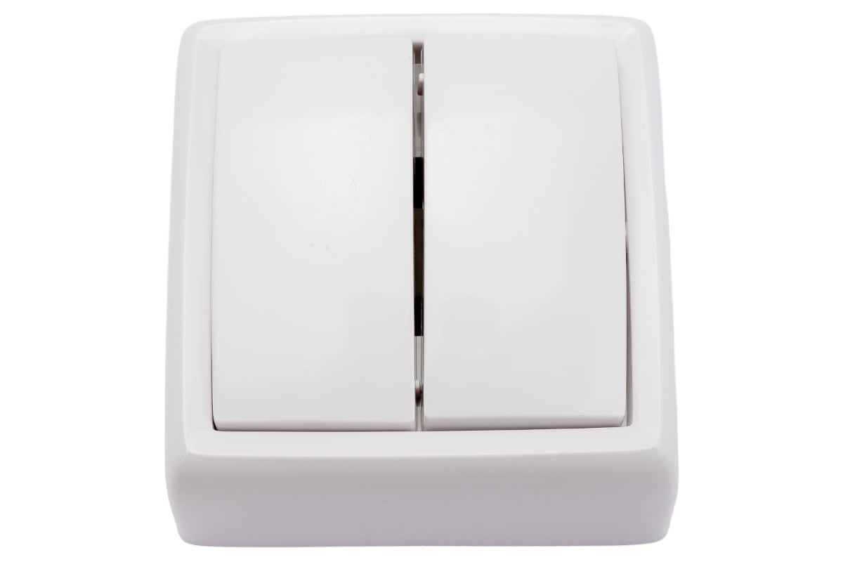 Выключатель ООО МПО Электротехника открытой установки 2 клавишный 1484 ...