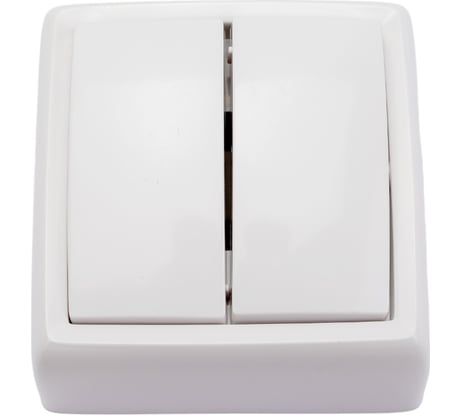 Выключатель ООО МПО Электротехника открытой установки 2 клавишный 1484