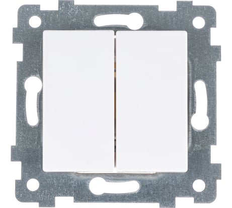 Механизм двухклавишного выключателя скрытой установки Кунцево-Электро Аксиома С510-449 121009