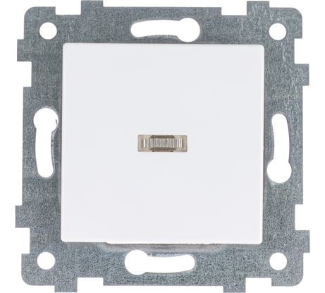 Механизм одноклавишного выключателя скрытой установки Кунцево-Электро Аксиома со светоиндикацией С110-448 121008