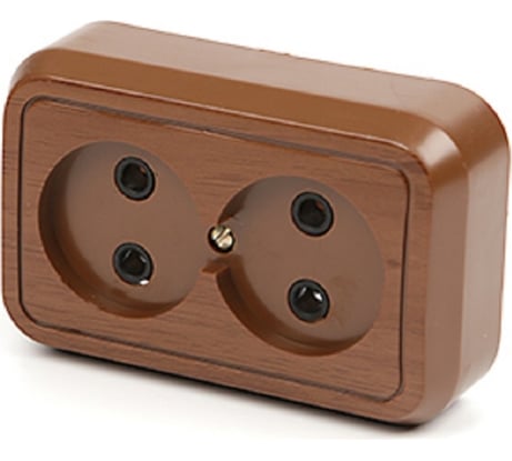 Розетка открытой установки ООО МПО Электротехника 2 мест. 2796