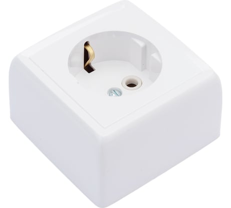 Розетка открытой установки ООО МПО Электротехника 1 местн. с з/к 2740