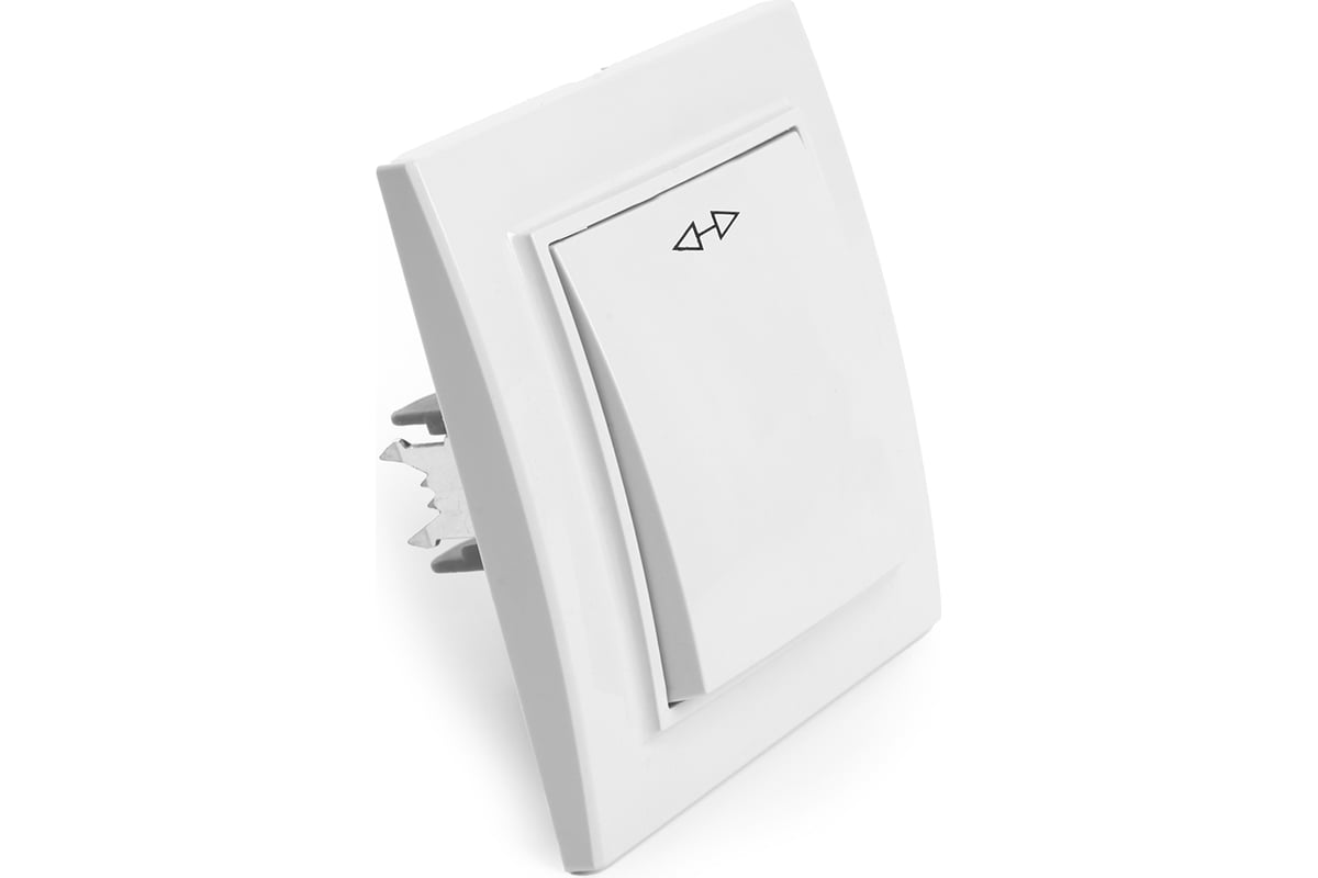 Перекрестный переключатель STEKKER 1-клавишный psw10-9009-01, 250в, 10а ...