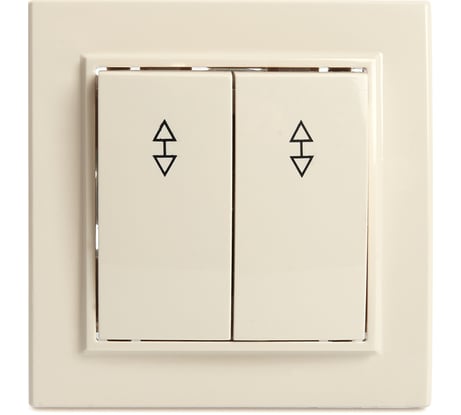 2-клавишный переключатель STEKKER psw10-9008-02, 250в, 10а, серия эрна, слоновая кость, 39920