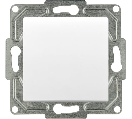 1-клавишный выключатель GUNSAN Eqona белый 16401100-250101