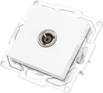 Телевизионная розетка GUNSAN Eqona оконечная белый 16401100-159122