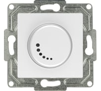 Поворотный диммер GUNSAN Eqona 1000Вт с индикацией белый 16401100-160127