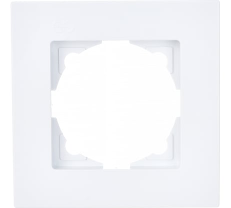 Рамка GUNSAN 1 пост Eqona белый 16401100-000140