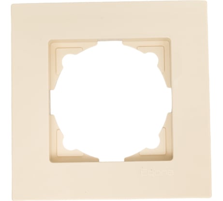 Рамка GUNSAN 1 пост Eqona крем 16401200-000140