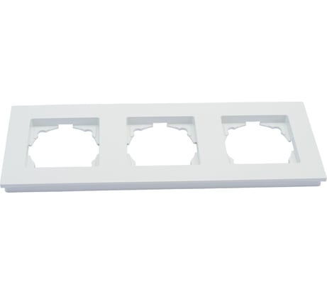 Рамка GUNSAN 3 поста Eqona белый 16401100-000143