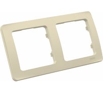 Двухместная рамка HEGEL слоновая кость Р402-01