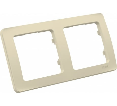 Двухместная рамка HEGEL слоновая кость Р402-01