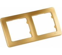 Двухместная рамка HEGEL золото Р402-07