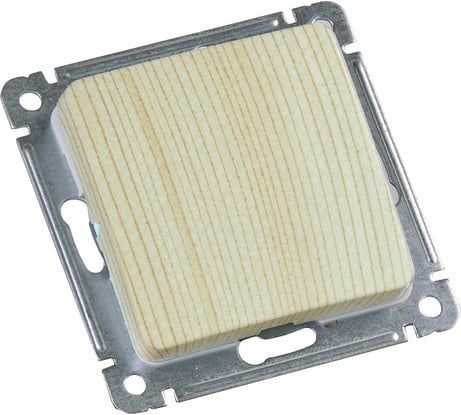 Механизм одноклавишного выключателя HEGEL сосна ВС10-411-02