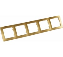 Пятиместная рамка HEGEL золото Р405-07