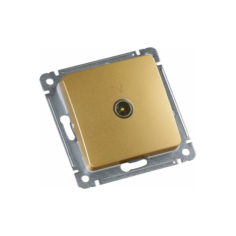 Механизм телевизионной оконечной розетки HEGEL золото РСТВ-401-07 ...