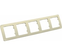 Пятиместная рамка HEGEL слоновая кость Р405-01