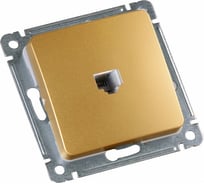 Механизм телефонной розетки HEGEL золото РСТ-400-07