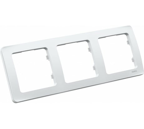 Трехместная рамка HEGEL белый Р403
