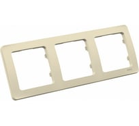 Трехместная рамка HEGEL слоновая кость Р403-01