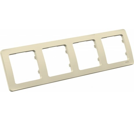 Четырехместная рамка HEGEL слоновая кость Р404-01