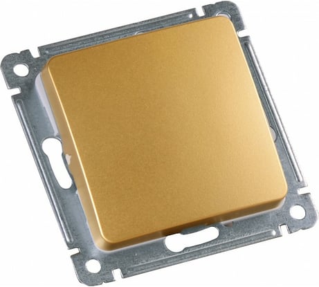 Механизм одноклавишного выключателя HEGEL золото ВС10-411-07