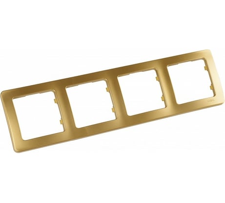 Четырехместная рамка HEGEL золото Р404-07