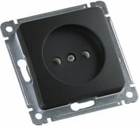 Механизм одноместной розетки HEGEL черный РС16-401-08