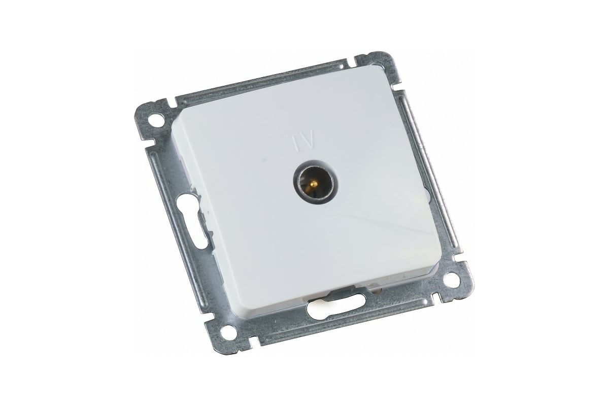 Механизм телевизионной оконечной розетки HEGEL белый РСТВ-401 ...