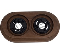 2-постовая рамка Bironi (старое дерево на бревно 280мм) BFC28-620-17